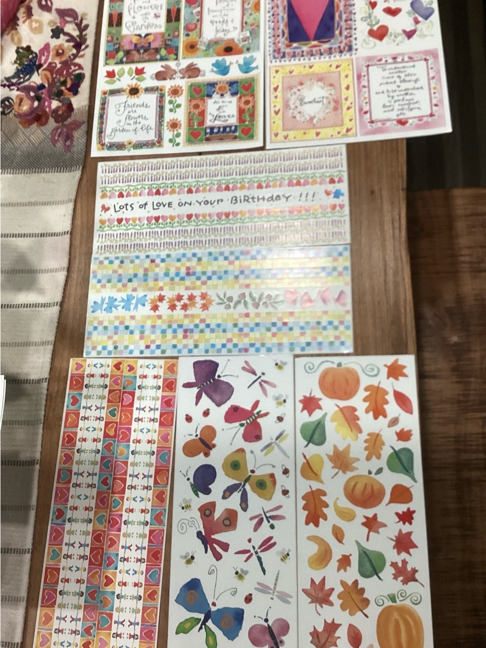 Colorful Seasonal Sticker Sheet Set of 12 - Kathy Davis Collection
